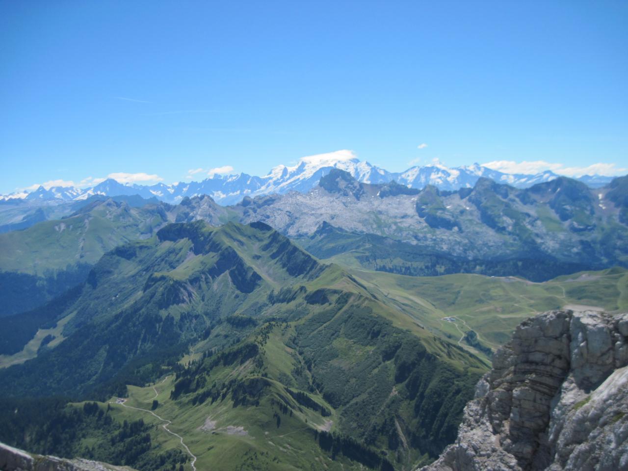 Vue sur le Mont Blanc